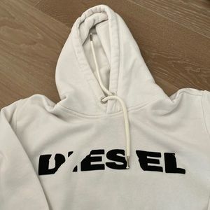Men Diesel white hoodie